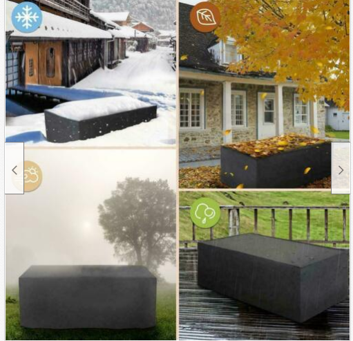 Waterproof And Anti-sack Protective Cover For Tables And Chairs