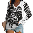 Baha Ranch Western Print Long Sleeve top Baha Ranch Western Wear