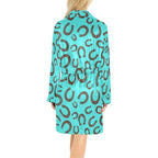 Turquoise Horseshoe Women's Western Bath Robe Baha Ranch Western Wear