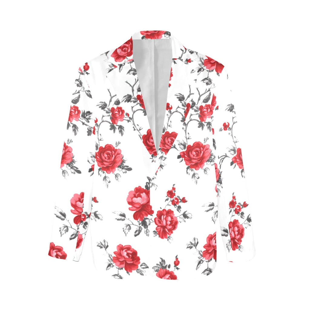 Baha Ranch Mexican Red Rose Floral Blazer Baha Ranch Western Wear