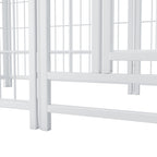 Dog Playpen Indoor 24 inch 8 Panels Metal Dog Pen Pet Dog Fence Outdoor Exercise Pen with Doors, Heavy Duty Dog Fence Puppy Pen for Large Medium Small Dogs Indoor Outdoor Foldable Pet Exercise Pen