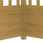 Full Size Canopy Bed Frame with Guardrails for Kids,Floor Bed Full with Four Poster Design,Kids Montessori Floor Bed,Wood Canopy Bed Frame for Girls,Boys(Full,Natural)