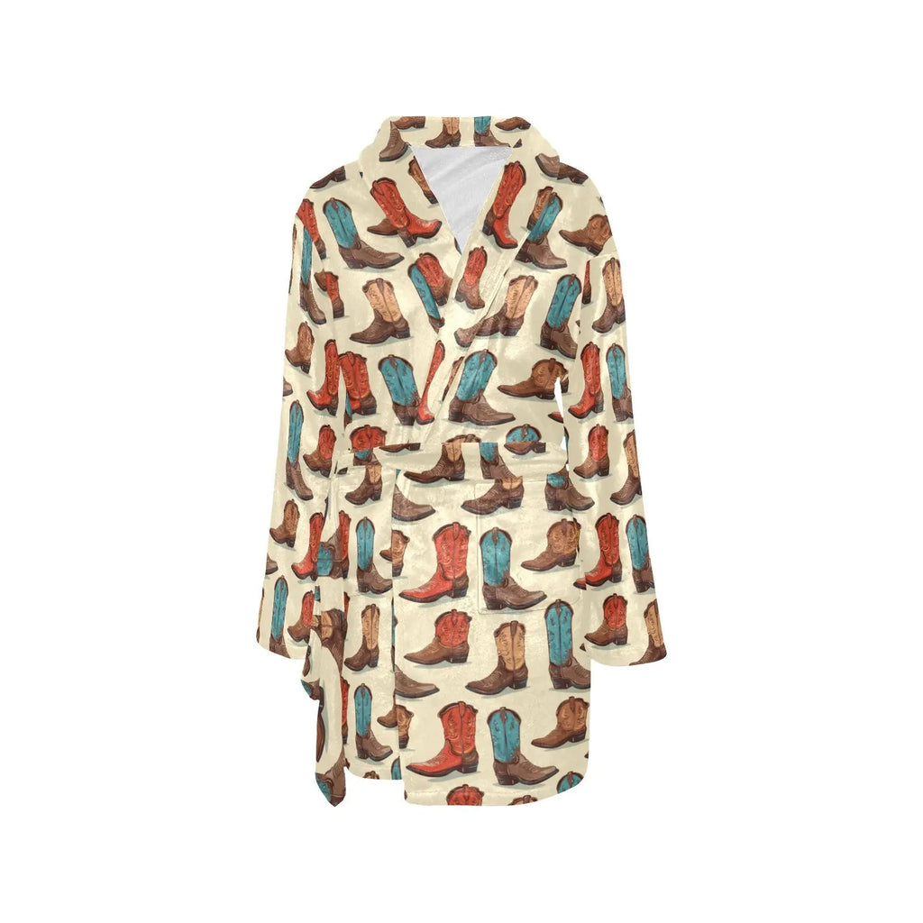 Baha Ranch Got My Boots Western Bath Robe Baha Ranch Western Wear