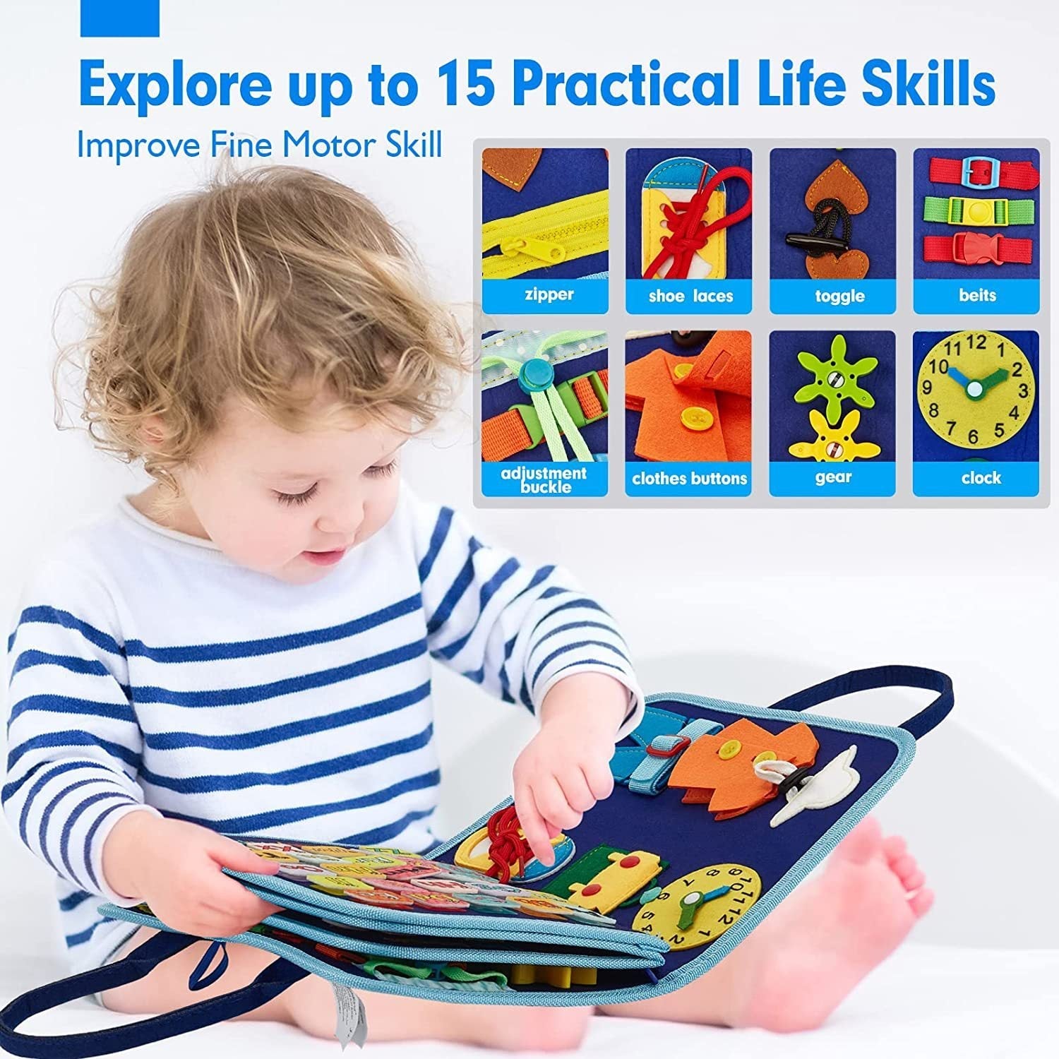 Felt Busy Board Early Education Puzzle Baby Children's Teaching Aids