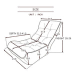 Single sofa reclining chair Japanese chair lazy sofa tatami balcony reclining chair leisure sofa adjustable chair,Navy