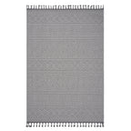 NAAR Guros Collection 4X6 White / Geometric Indoor / Outdoor Area Rug