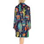 Crazy Cactus Lady Western Bath Robe Baha Ranch Western Wear