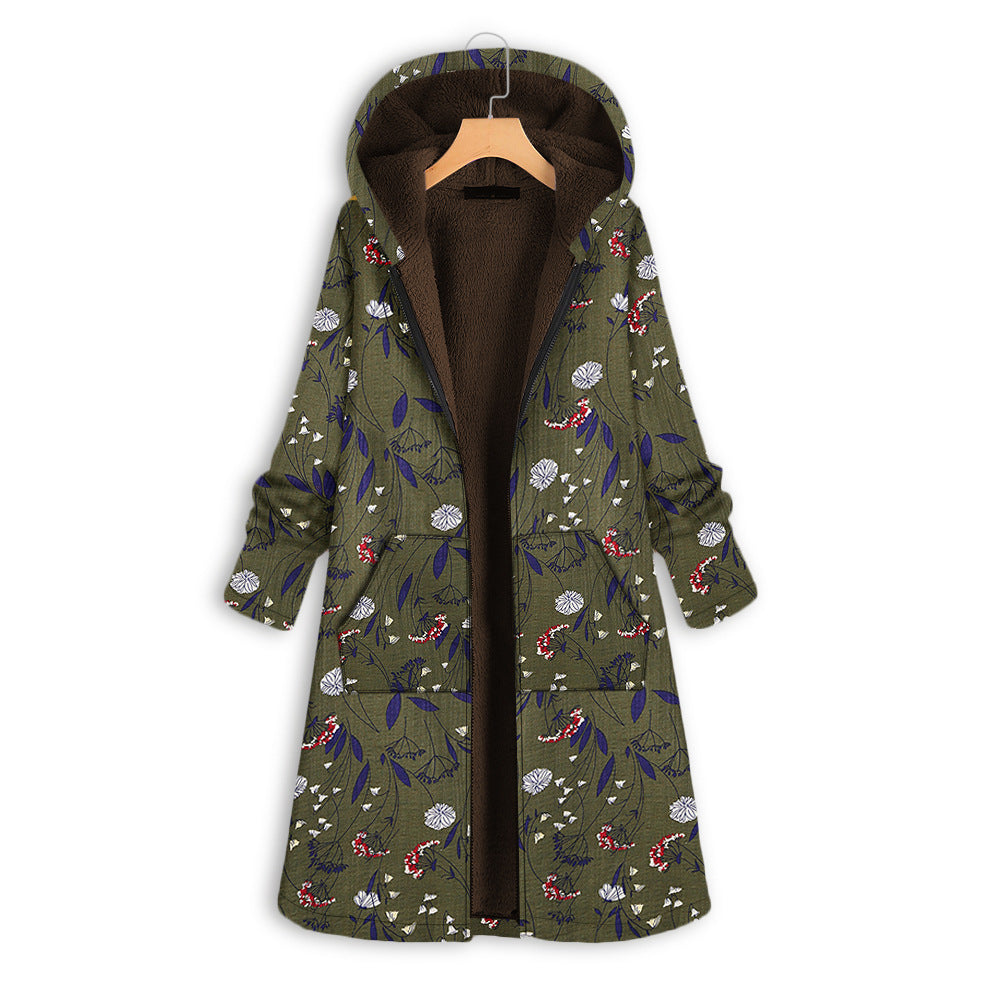 Printed Cotton Clothing Plus Velvet Thickening