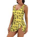 Baha Ranch Cowgirl Graphics Skirted One Piece Swim Suit Baha Ranch Western Wear