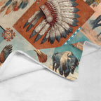 Baha Ranch Bohemian Dreams Minky Soft Throw Blanket 60" X 80" Made in America Baha Ranch Western Wear