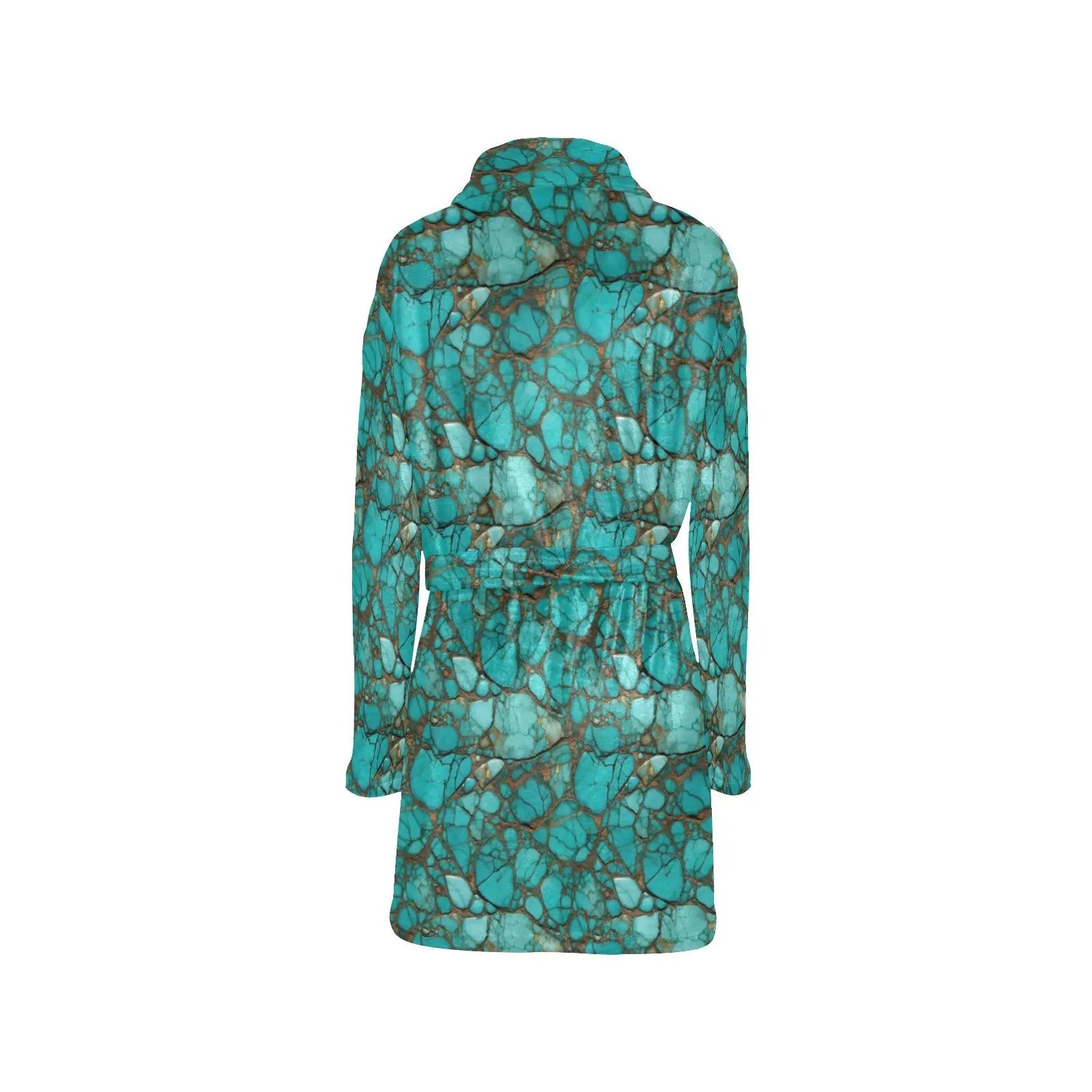 All Turquoise Women's Bath Robe Baha Ranch Western Wear