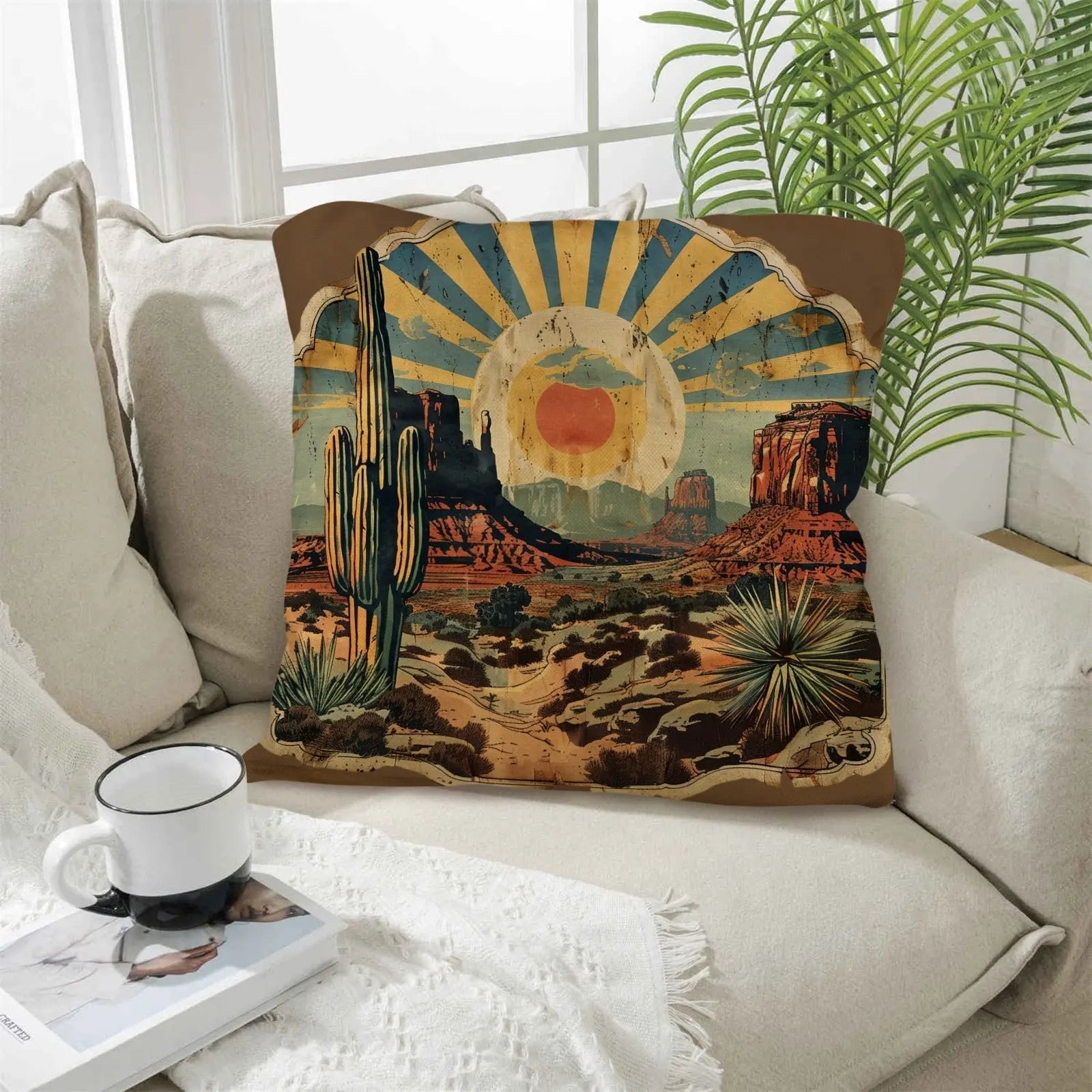 Southwestern Desert Pillow Case Made in America Baha Ranch Western Wear