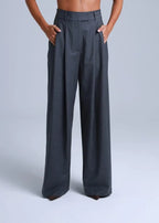 Broadway 3-piece Sophia Tailored Virgin Wool Suit in Mid Grey ETNA