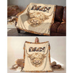 Baha Ranch Howdy Highland Throw Blanket 60" x 80" Made in America Baha Ranch Western Wear