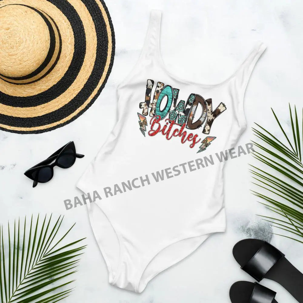 Yeehaw Howdy Bitches Swimsuit Baha Ranch Western Wear
