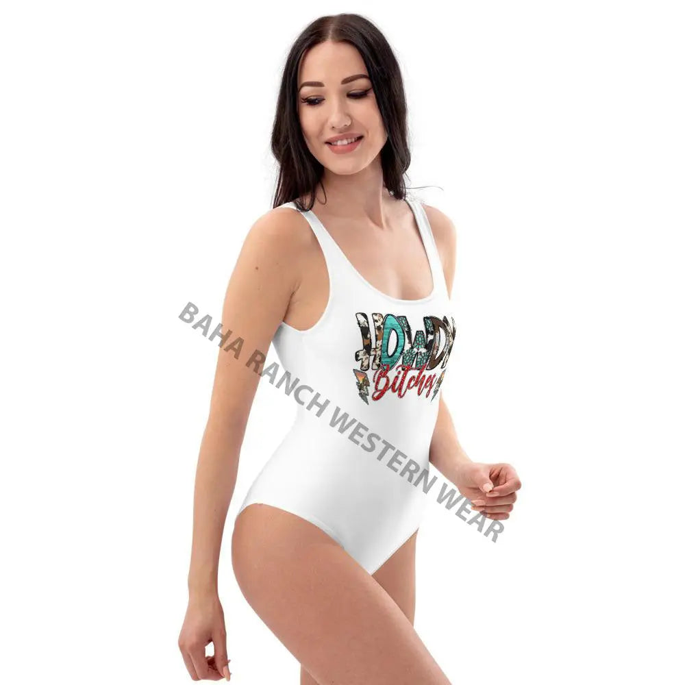 Yeehaw Howdy Bitches Swimsuit Baha Ranch Western Wear