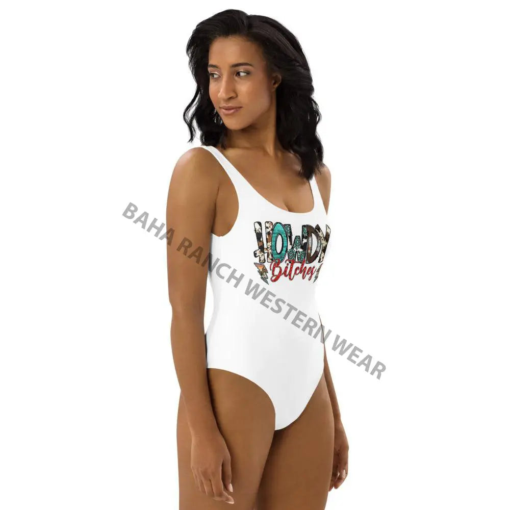 Yeehaw Howdy Bitches Swimsuit Baha Ranch Western Wear
