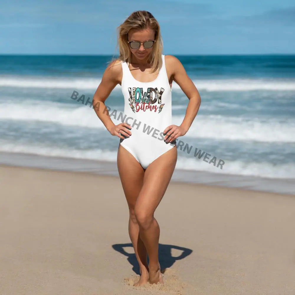 Yeehaw Howdy Bitches Swimsuit Baha Ranch Western Wear