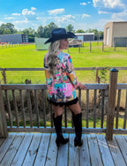 Baha Ranch Retro Pop Western Collage Blazer Baha Ranch Western Wear