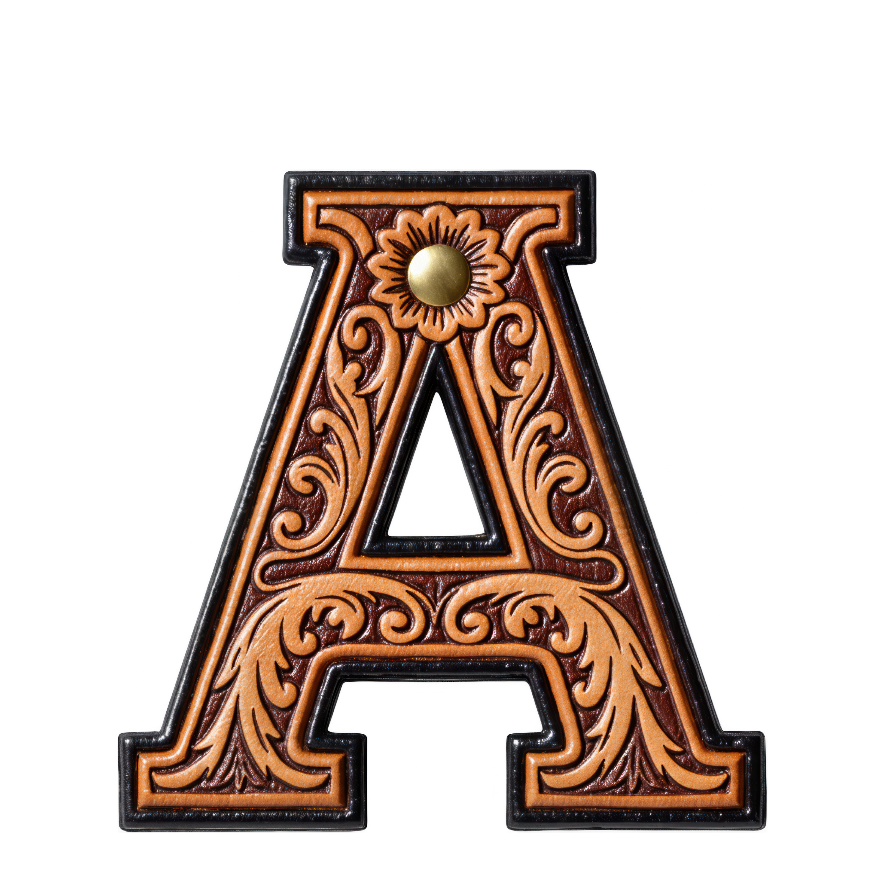 Monogrammed Initial Western Leather Look Saddle Longhorn Cowboy Cowgirl Kitchen Dish Towels Made in America Baha Ranch Western Wear