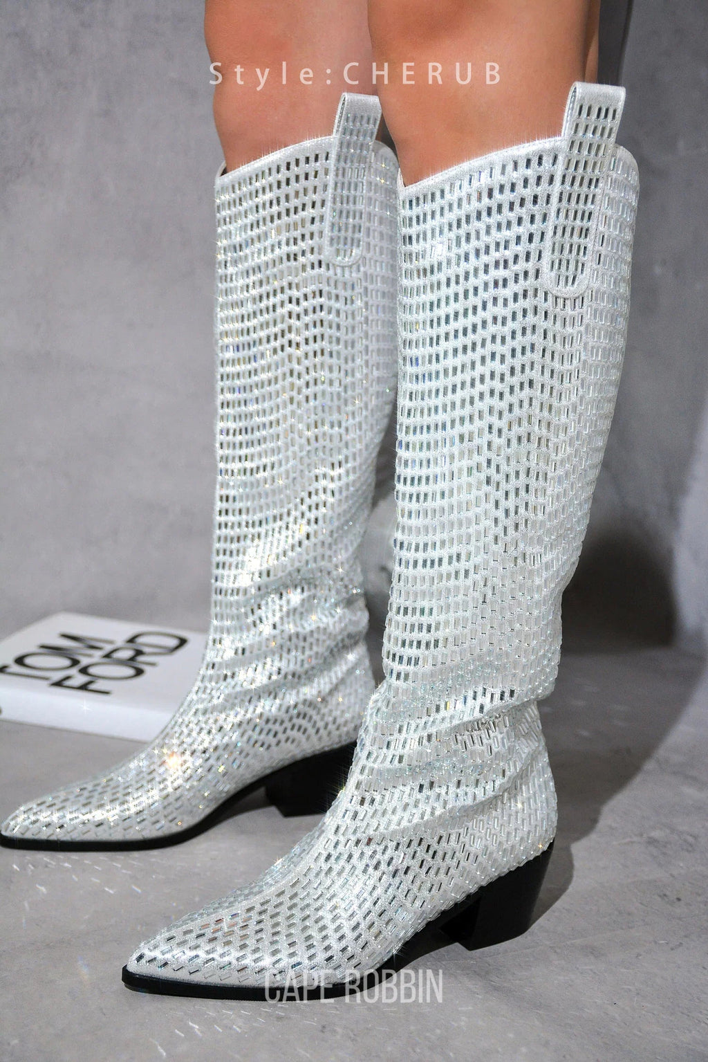Blazing Boots - Blue or Silver -  Cowgirl Sparkle Holiday Western Baha Ranch Western Wear
