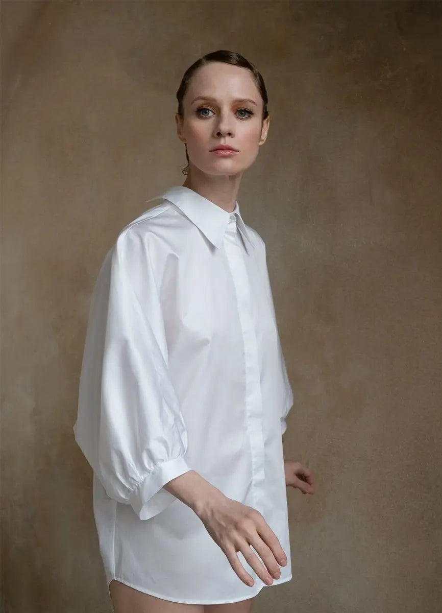Prima Italian Design White Shirt Organic Cotton ETNA