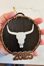 3D Print Western Barbwire Christmas Ornaments Made in America Baha Ranch Western Wear