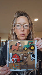 3D Highland Cow Farm Magnet Gift Set Baha Ranch Western Wear