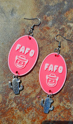 3D Printed Word Salad Earrings Baha Ranch Western Wear