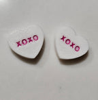 3d Printed Candy Conversation Heart Pins or Earrings Made in America Baha Ranch Western Wear