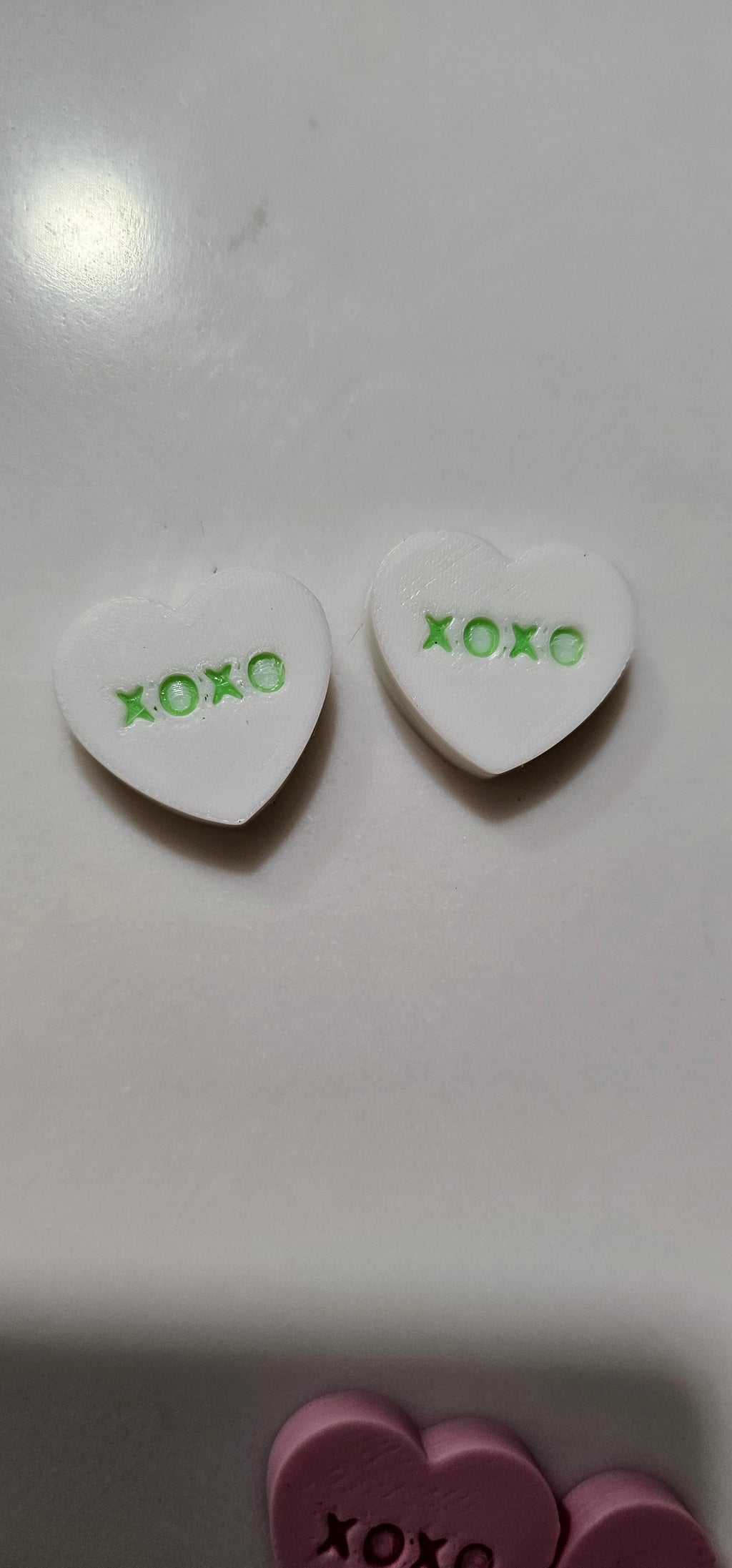 3d Printed Candy Conversation Heart Pins or Earrings Made in America Baha Ranch Western Wear