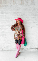 Baha Ranch Retro Pop Western Wild West Leopard Blazer Baha Ranch Western Wear