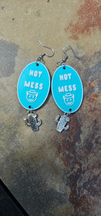 3D Printed Word Salad Earrings Baha Ranch Western Wear
