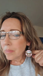 3d Western Cowgirl Cowboy Highland Cow Theme - Necklace, Purse Charm, Earrings, Keychain, Magnet Baha Ranch Western Wear