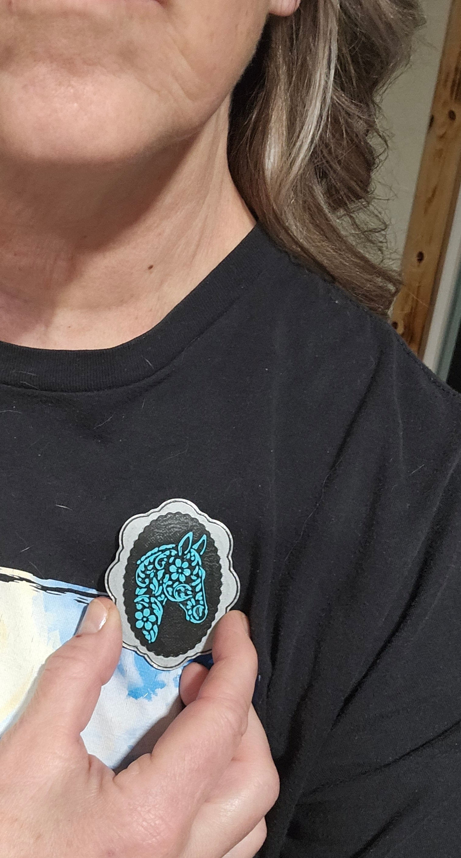 Baha Ranch 3D Horse Equine Bookmark Earrings Pin Magnet made in America Baha Ranch Western Wear