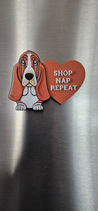 3d Print Basset Hound Cute Funny Shopping Hat Pin or Magnet Baha Ranch Western Wear