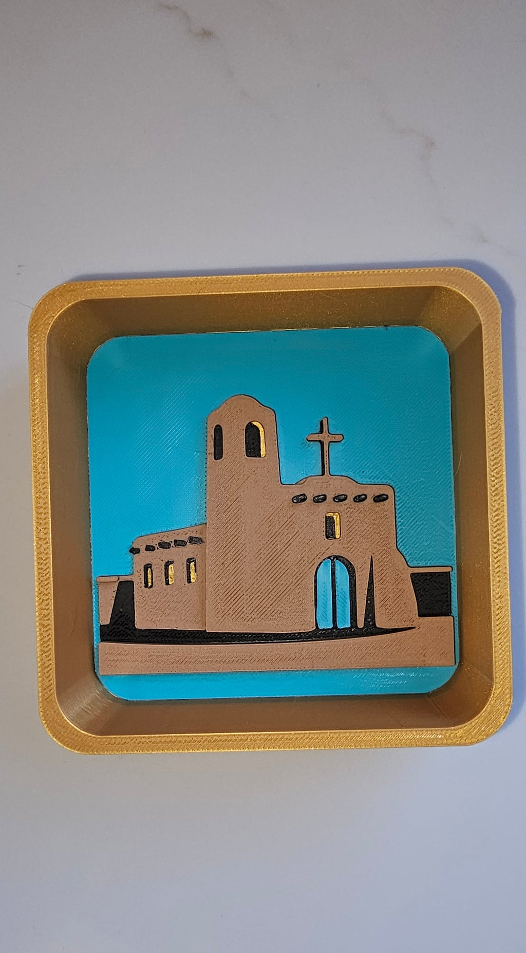 3d New Mexico Adobe Display Accessory Trinket Tray Box Choice of styles Baha Ranch Western Wear
