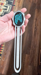 Baha Ranch 3D Horse Equine Bookmark Earrings Pin Magnet made in America Baha Ranch Western Wear