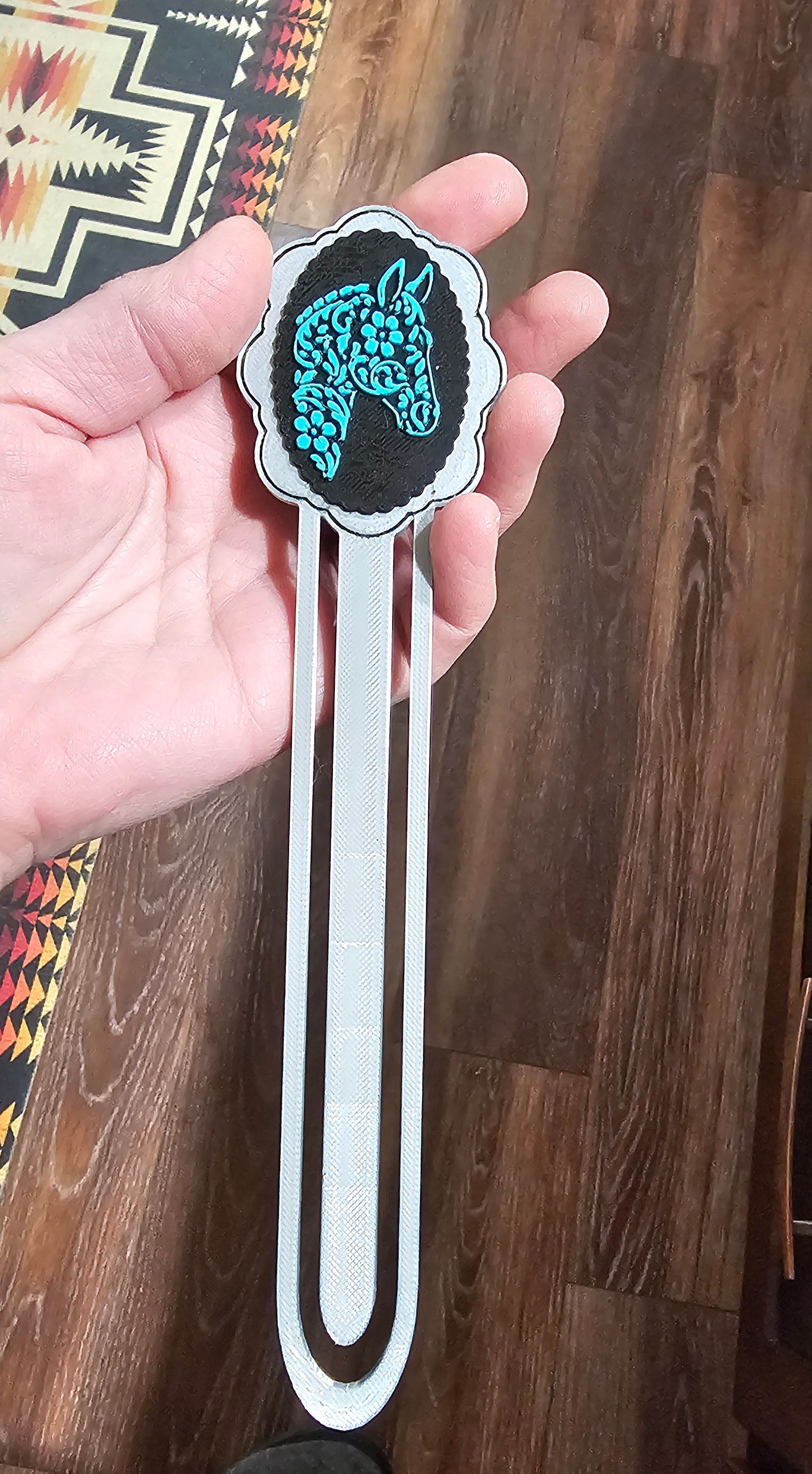 Baha Ranch 3D Horse Equine Bookmark Earrings Pin Magnet made in America Baha Ranch Western Wear