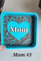 Baha Ranch 3d Print Western Longhorn Cowboy Cowgirl Accessory Tooled Tray Baha Ranch Western Wear