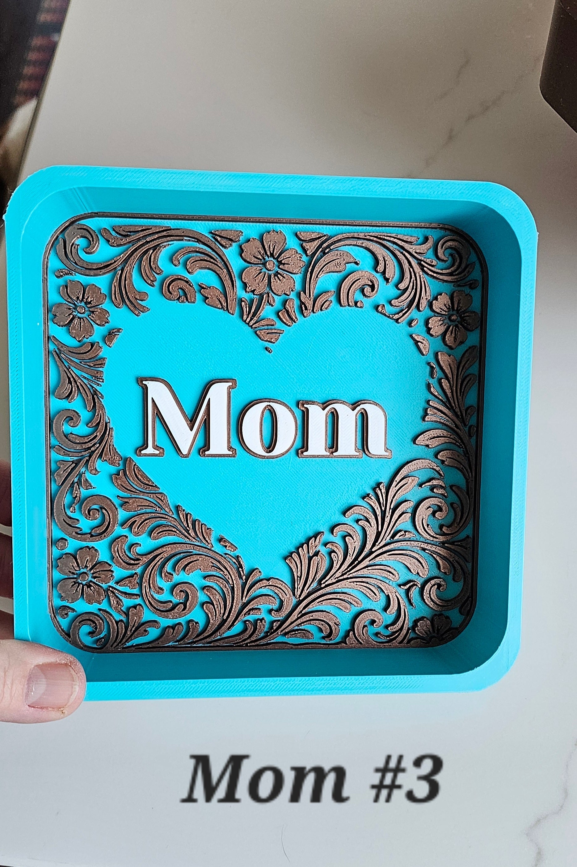Baha Ranch 3d Print Western Longhorn Cowboy Cowgirl Accessory Tooled Tray Baha Ranch Western Wear