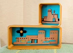 3d New Mexico Adobe Display Accessory Trinket Tray Box Choice of styles Baha Ranch Western Wear