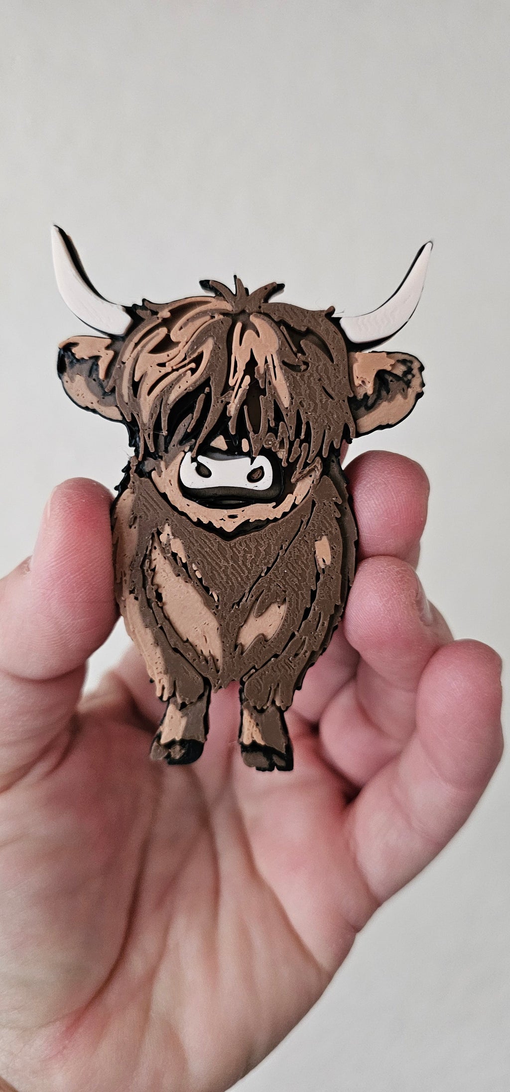 3D Highland Cow Farm Magnet Gift Set Baha Ranch Western Wear