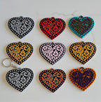 3d Printed Tooled Cowboy Cowgirl Heart  Keychain or Purse Charm Baha Ranch Western Wear