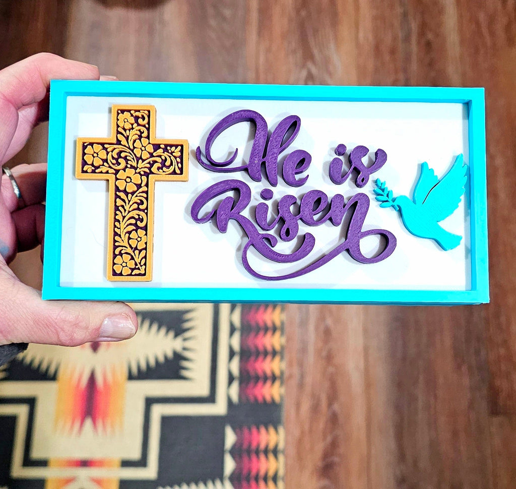 3d Print He Is Risen Faith Trinket Gift Box Baha Ranch Western Wear