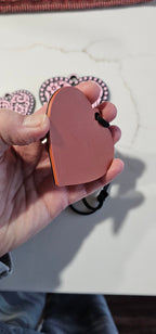 3d Printed Tooled Cowboy Cowgirl Heart  Keychain or Purse Charm Baha Ranch Western Wear