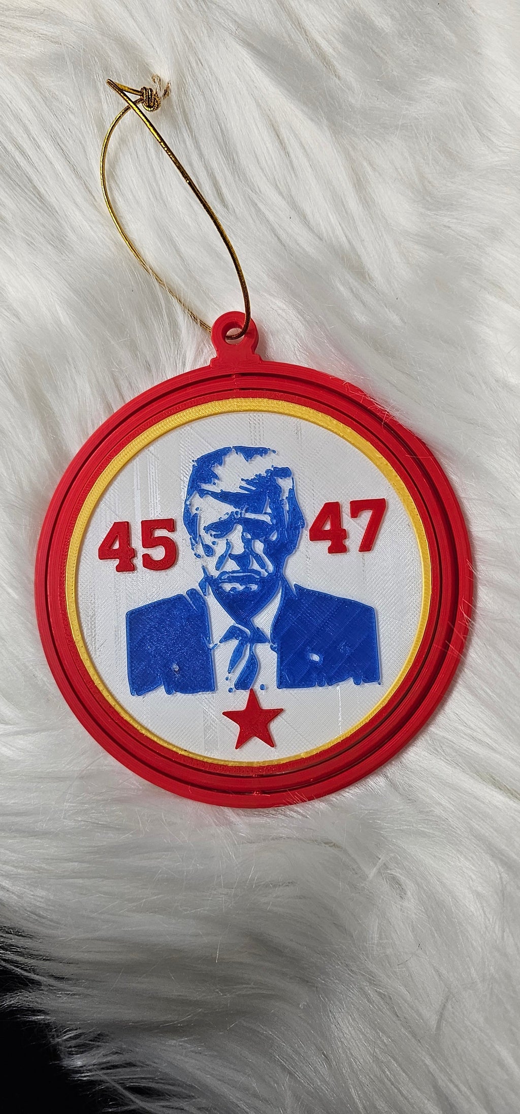 Ultimate Trump 3D Print Christmas Ornament Set Made in America Baha Ranch Western Wear