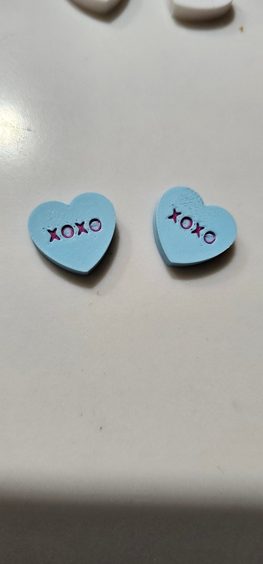 3d Printed Candy Conversation Heart Pins or Earrings Made in America Baha Ranch Western Wear