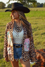 Baha Ranch Retro Pop Western Wild West Leopard Blazer Baha Ranch Western Wear