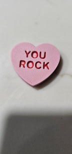 3d Printed Candy Conversation Heart Pins or Earrings Made in America Baha Ranch Western Wear